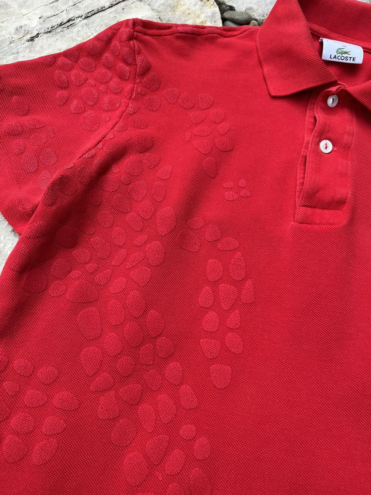 Lacoste × Vintage Vintage Lacoste x Michael Young patterned polo t-shirt tee Size US M / EU 48-50 / 2 - 9 Thumbnail