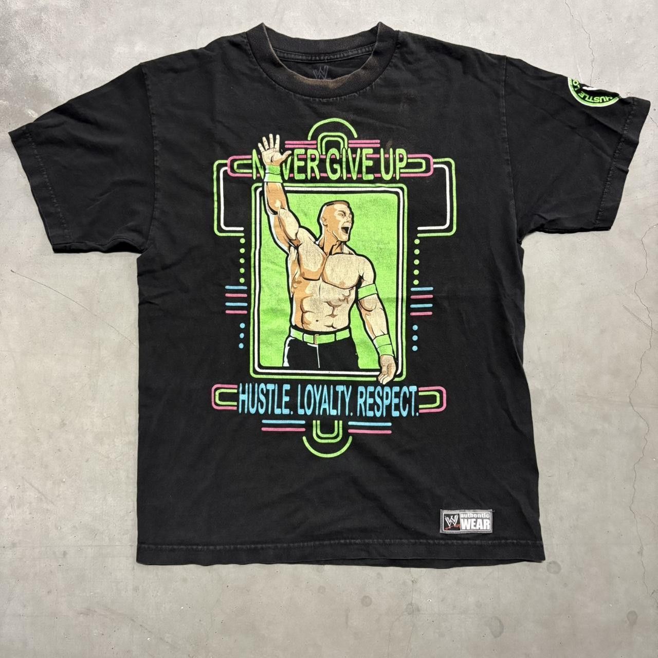 WWE Crazy Vintage Y2K/2000s WWE John Cena Hustle Loyalty Respect You Cant See Me Essential WWE Tee! Size US M / EU 48-50 / 2 - 1 Thumbnail