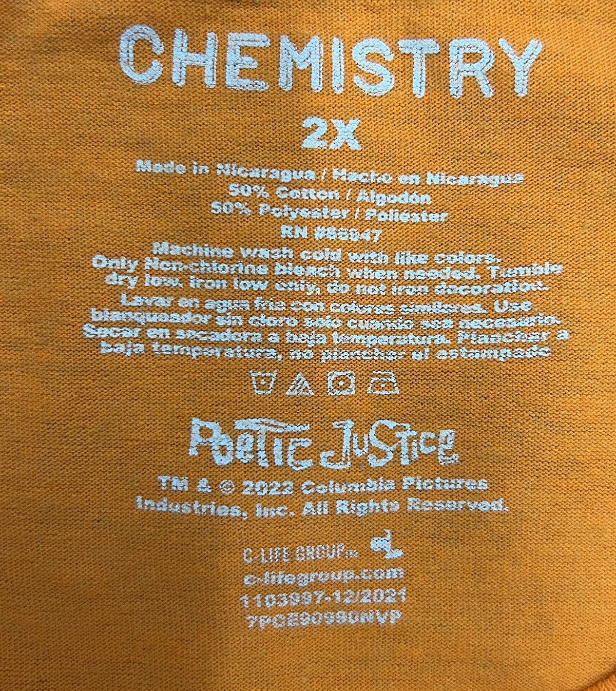 Band Tees × Rap Tees 2Pac Poetic Justice Graphic CHEMISTRY POETIC JUSTICE SHIRT Size US XXL / EU 58 / 5 - 5 Thumbnail