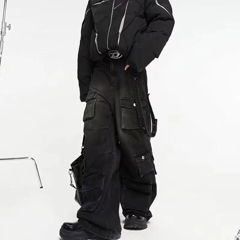 Japanese Brand × Jean Multiple Pockets Baggy Cargo Jeans Size US 32 / EU 48 - 3 Thumbnail