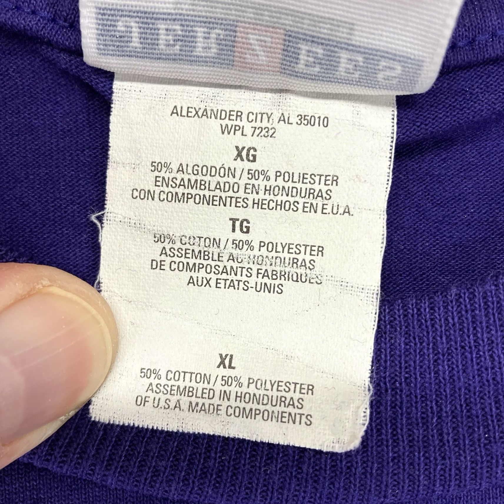 Jerzees VINTAGE Jerzees Bunny Rabbit T Shirt Adult XL Purple 90s Easter Graphic Tee Mens Boys Womens Size US XL / EU 56 / 4 - 4 Thumbnail