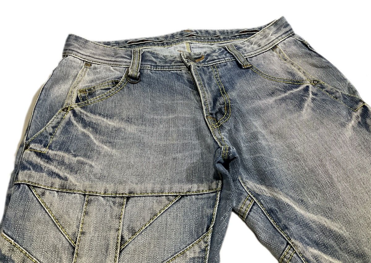 If Six Was Nine 🔥Sick Y2K Nicole Club For Men Flared Denim UK Flag Size US 30 / EU 46 - 3 Thumbnail