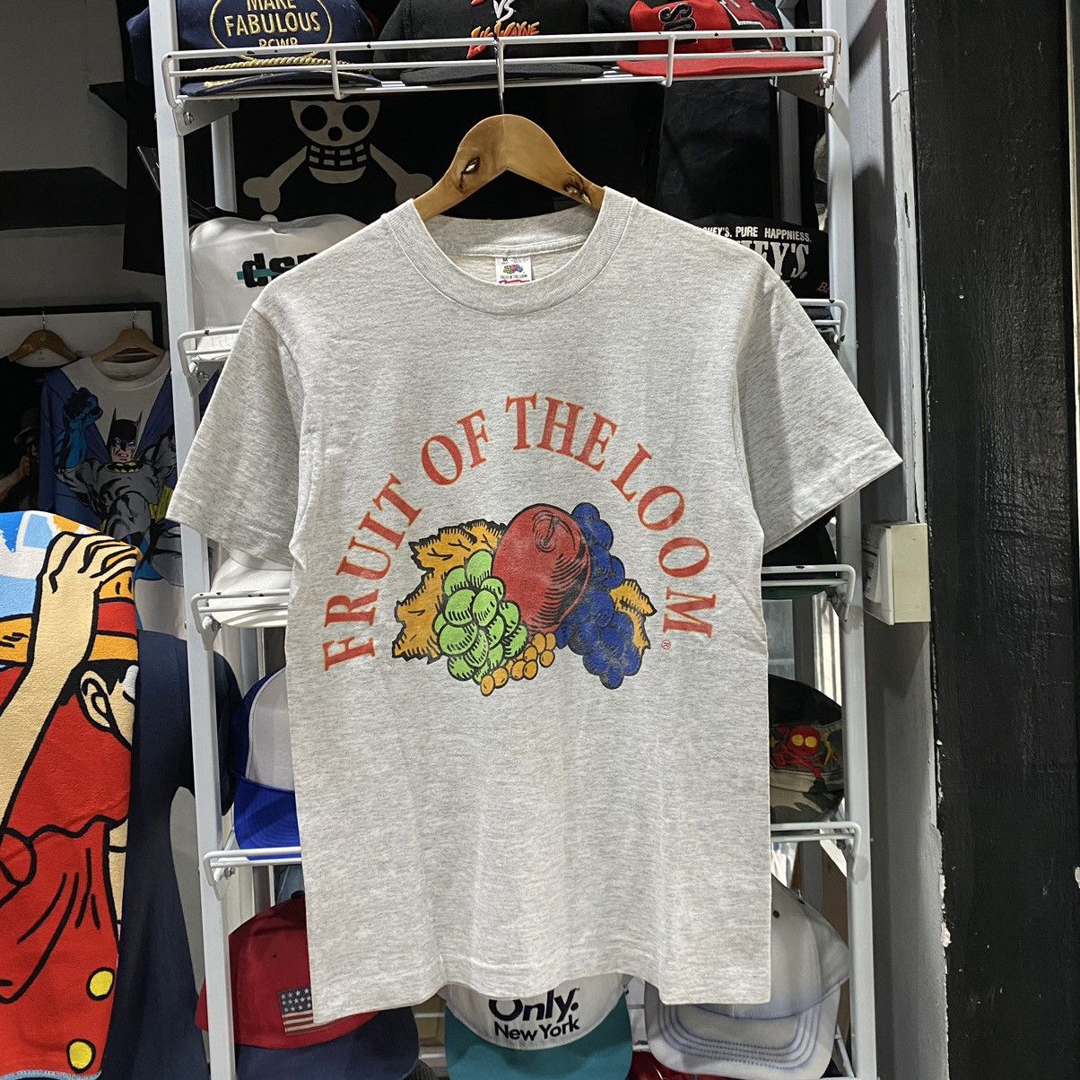 Vintage Fruit Of The Loom Big Logo T-Shirt Made In USA