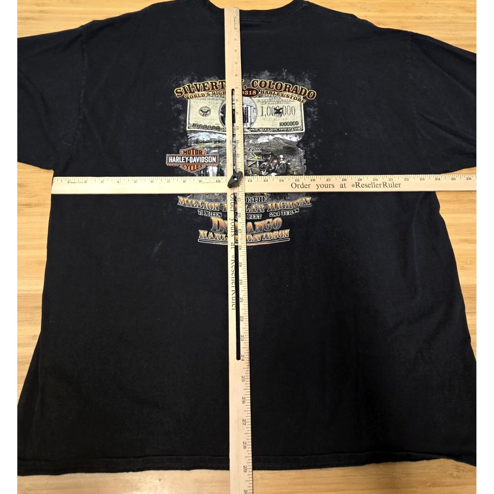 Harley Davidson Harley-Davidson Shirt Mens 2XL Black Million Dollar Highway Durango Colorado 2013 Size US XXL / EU 58 / 5 - 6 Thumbnail
