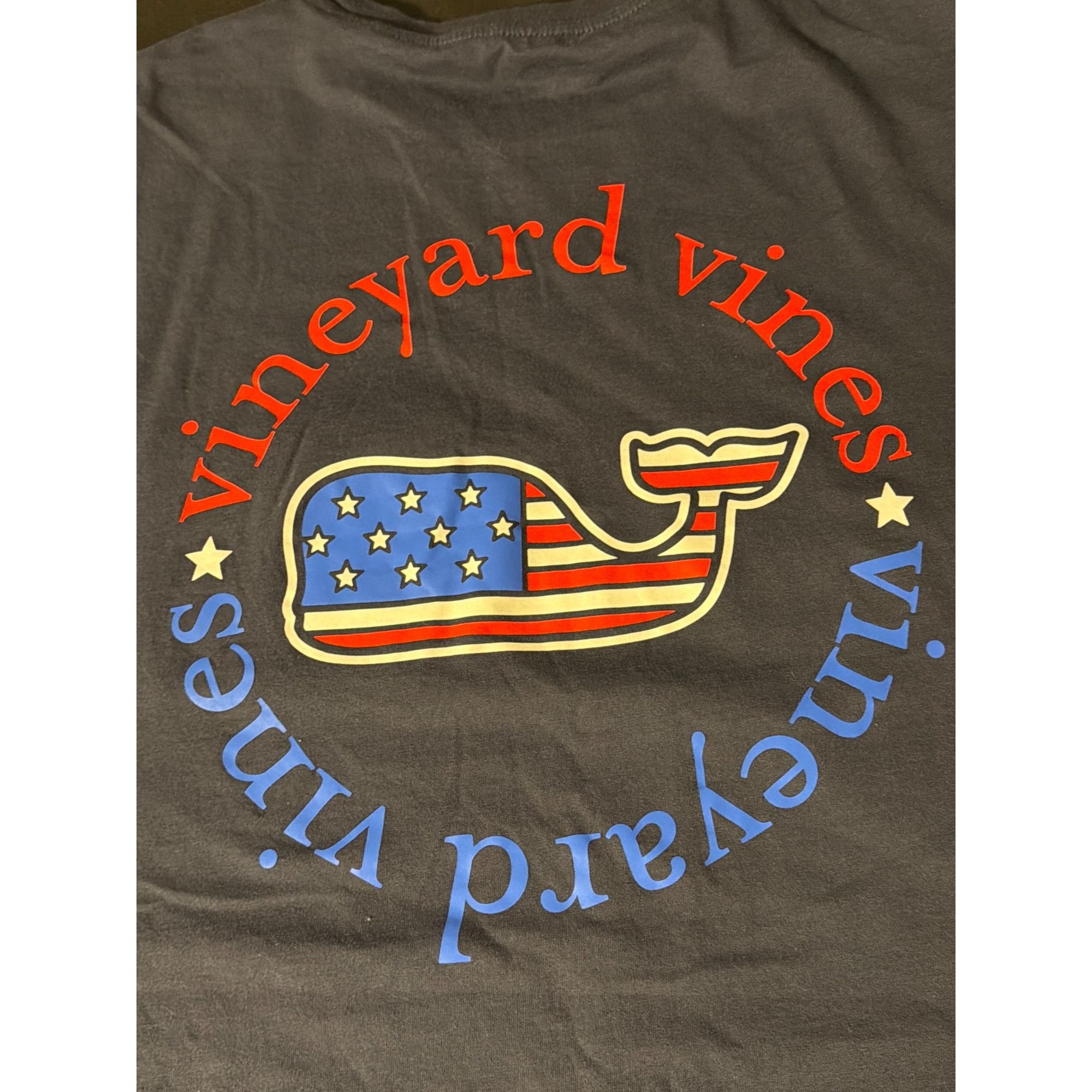 Vineyard Vines Vineyard Vines American Flag Whale T Shirt Pocket Navy Blue Size US S / EU 44-46 / 1 - 1 Thumbnail