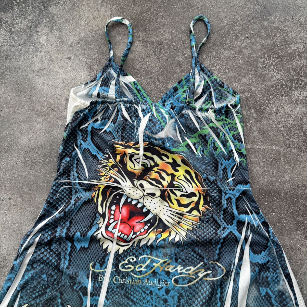 Ed Hardy Ed Hardy Y2K Vintage “Tiger Snake” Dress Size M / US 6-8 / IT 42-44 - 9 Thumbnail