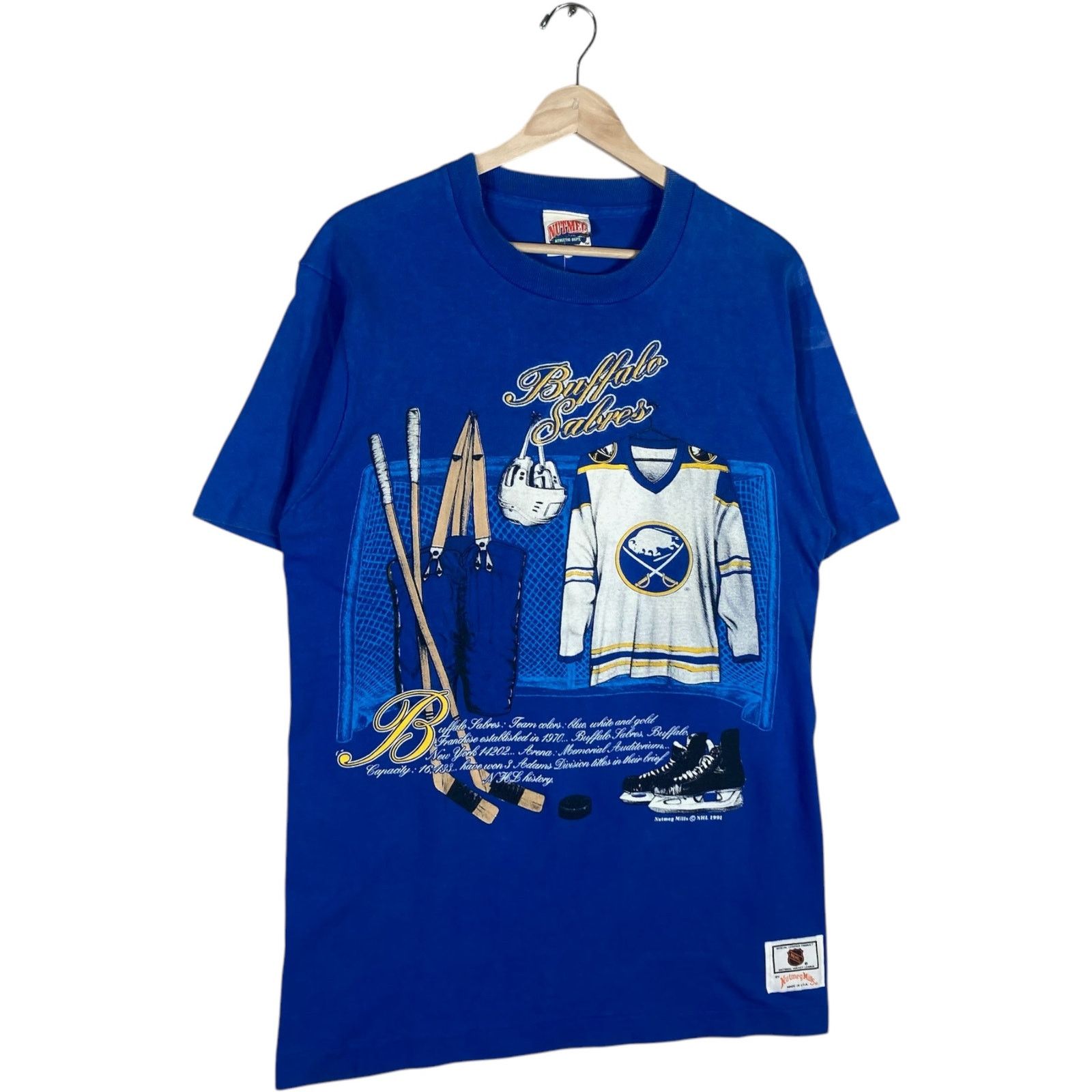 Nutmeg Vintage Nutmeg NHL Buffalo Sabres Tee M Size US M / EU 48-50 / 2 - 4 Thumbnail