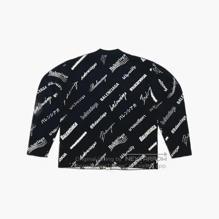Balenciaga Balenciaga SS23 Logo Pattern V-Neck Cardigan. Size US L / EU 52-54 / 3 - 3 Thumbnail