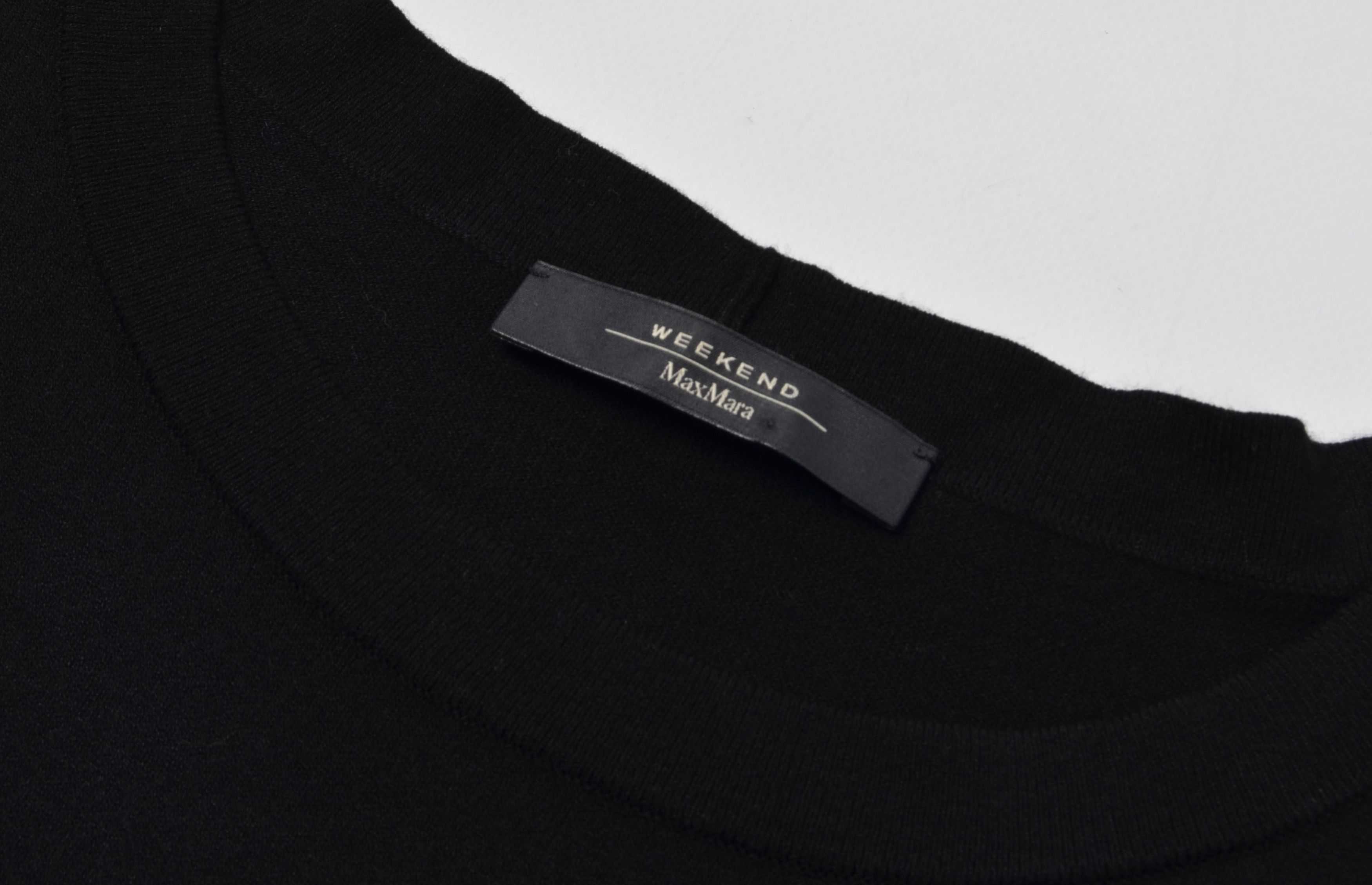 Max Mara × Weekend Max Mara Weekend Max Mara Oversized Black 3/4 Sleeve Dress Size S / US 4 / IT 40 - 6 Thumbnail