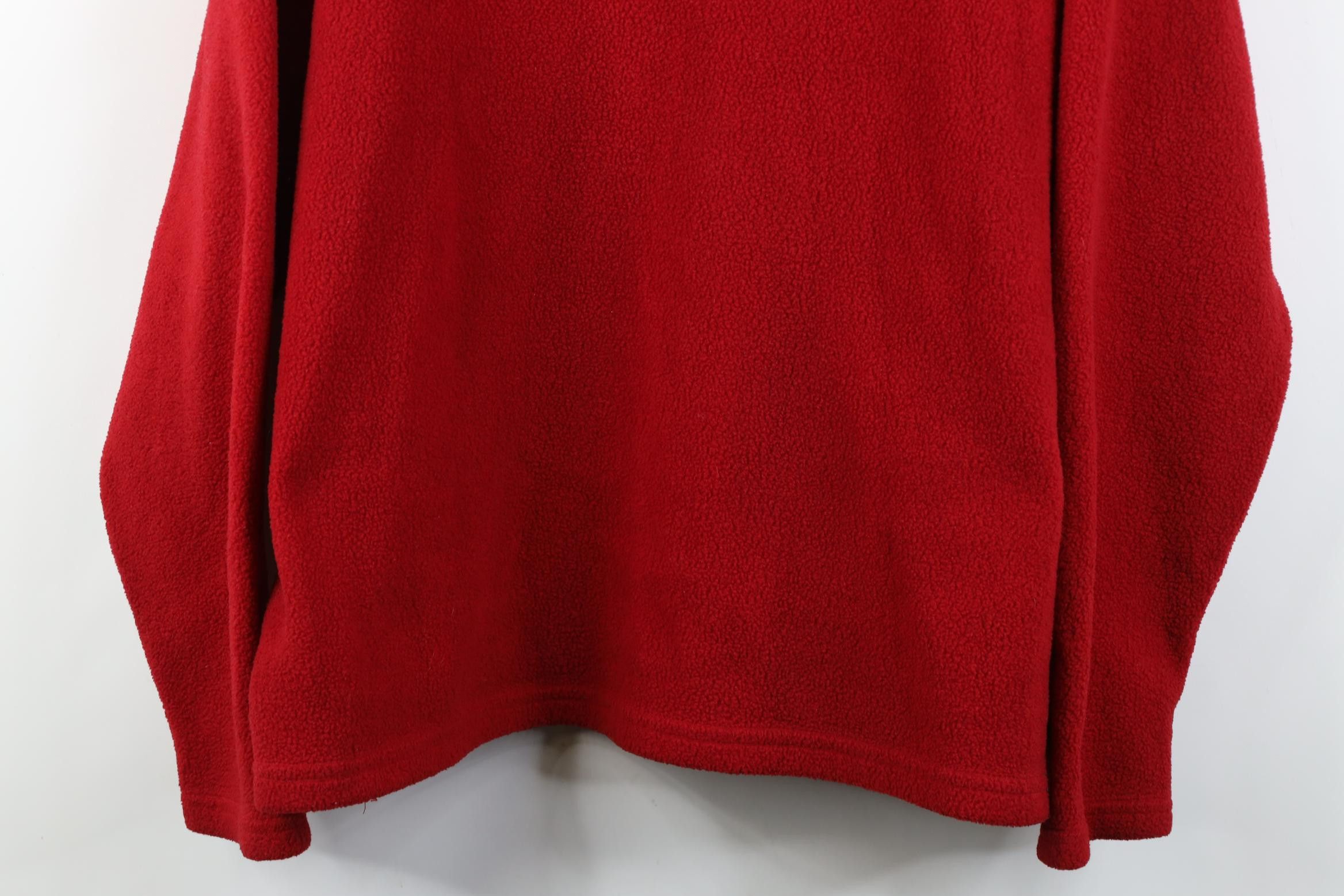 Vintage Vintage 90s Streetwear Blank Fleece Crewneck Sweater Red Size US XXL / EU 58 / 5 - 3 Thumbnail