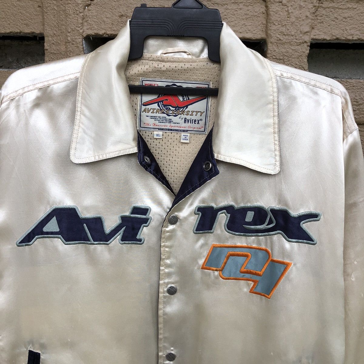 Avirex Vintage Avirex USA Satin Varsity Jacket Size US XL / EU 56 / 4 - 3 Thumbnail