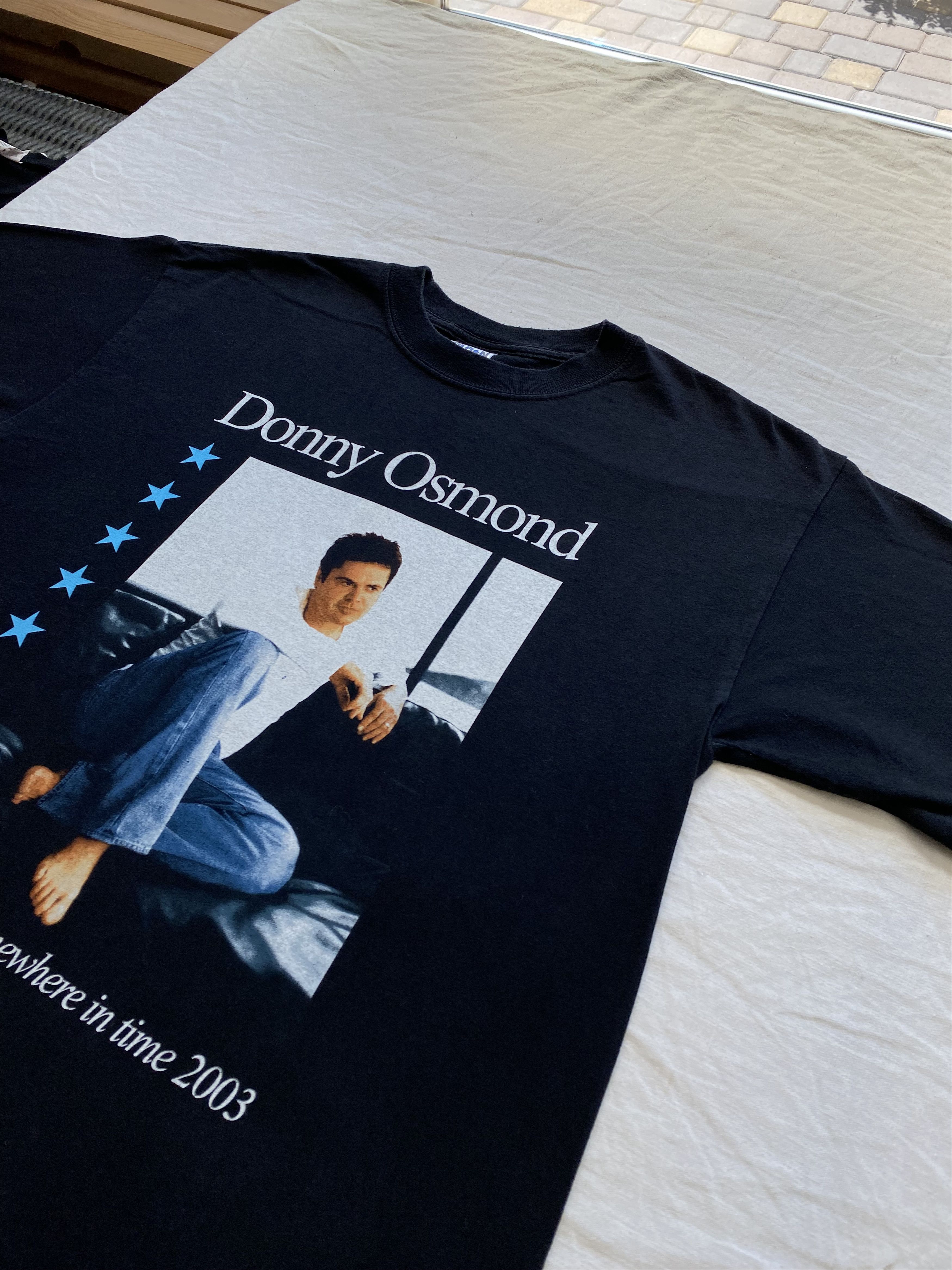 Band Tees Vintage 2003 Donny Osmond Somewhere In Time Rock T-shirt Size US M / EU 48-50 / 2 - 18 Thumbnail