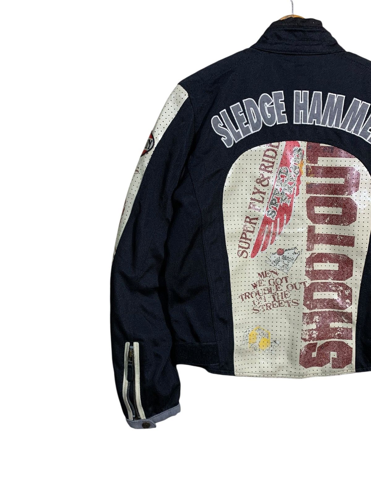YELLOW CORN 🔥VTG YELLOW CORN SLEDGE HAMMER RACING BIKERS JACKET Size US L / EU 52-54 / 3 - 7 Thumbnail