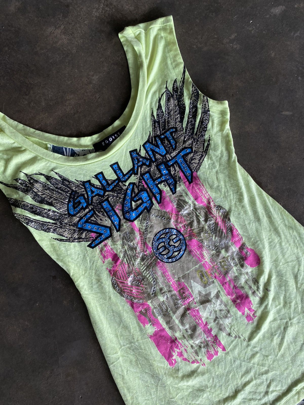 Japanese Brand Y2K EGOIST TANK TOPS Size XS / US 0-2 / IT 36-38 - 2 Thumbnail