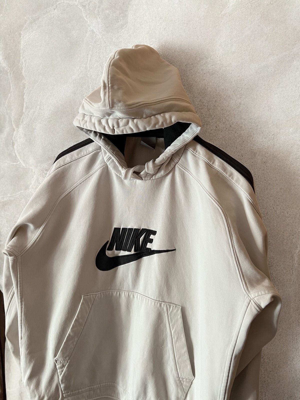Nike × Vintage NIKE BIG LOGO HEAVY COTTON VINTAGE HOODIE HOODED HOODED y2k Size US S / EU 44-46 / 1 - 2 Thumbnail