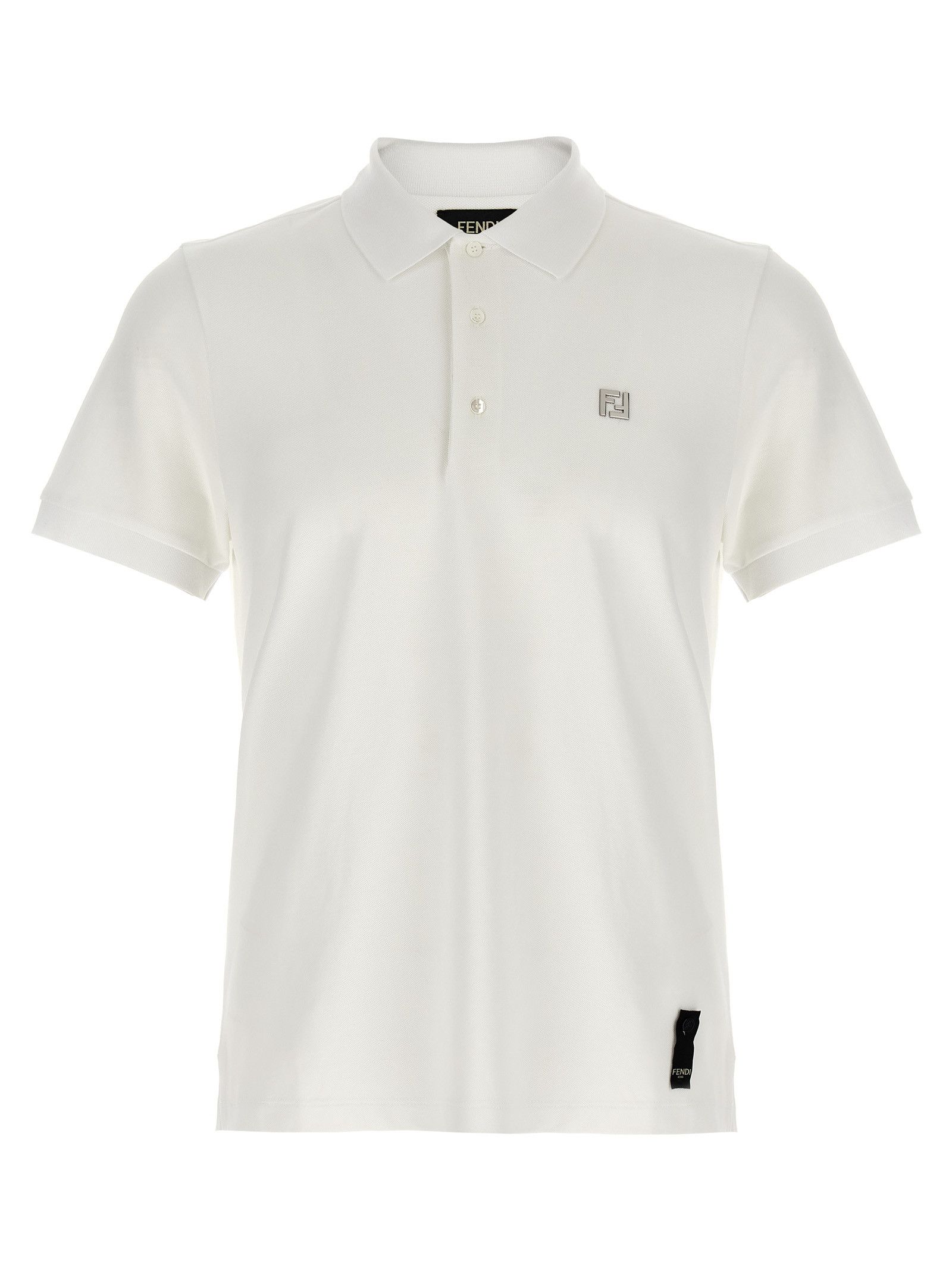 FF metallic logo polo shirt