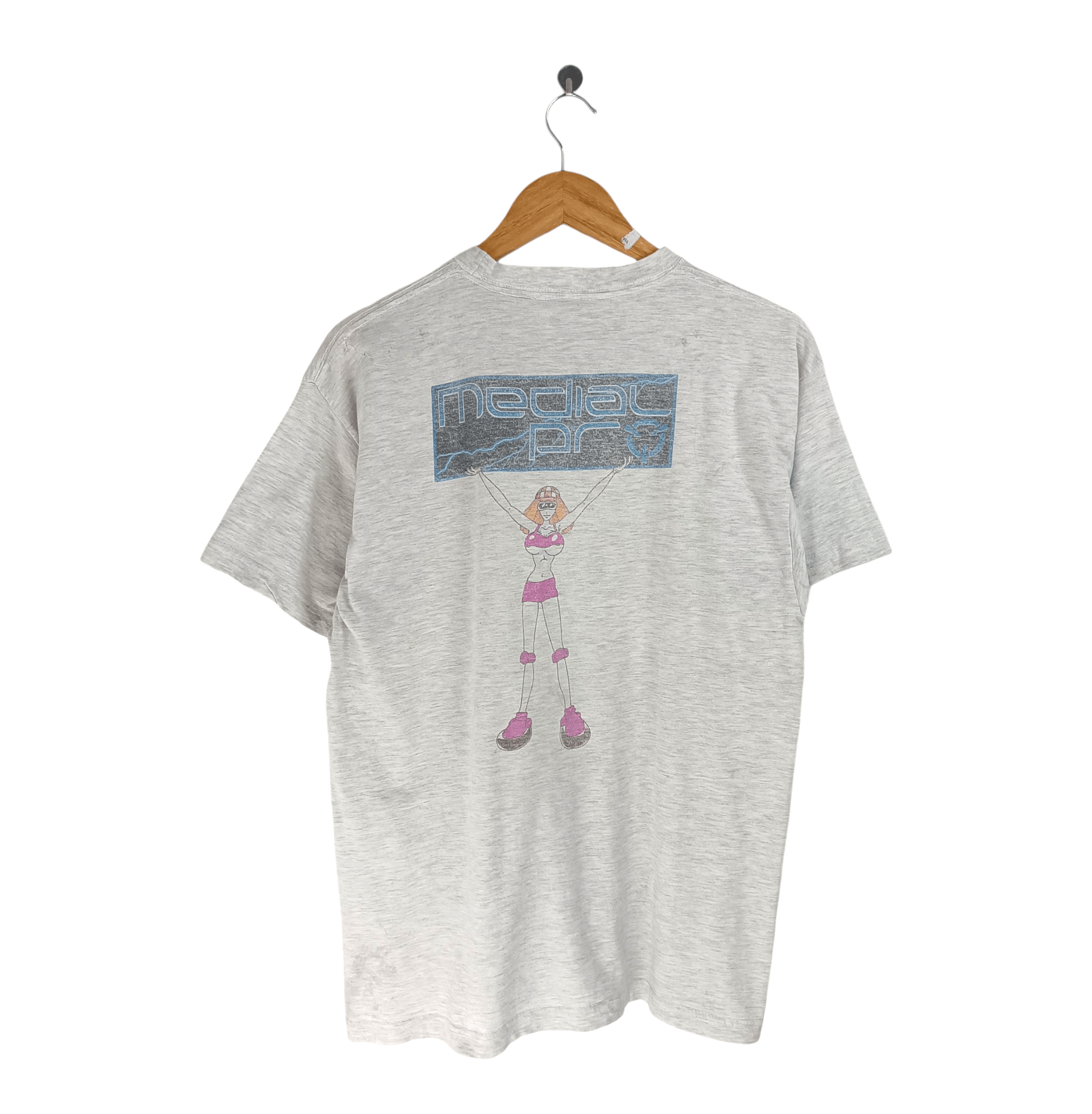 Vintage VINTAGE Y2K MEDIAL PRO DISTRESSED TE VERY RARE SEXY ADULT Size US M / EU 48-50 / 2 - 1 Thumbnail