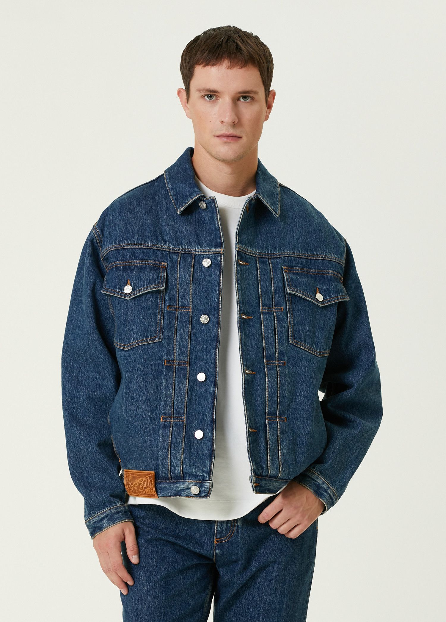 Bally o1y1224 Denim Jacket in Blue Size US L / EU 52-54 / 3 - 1 Thumbnail