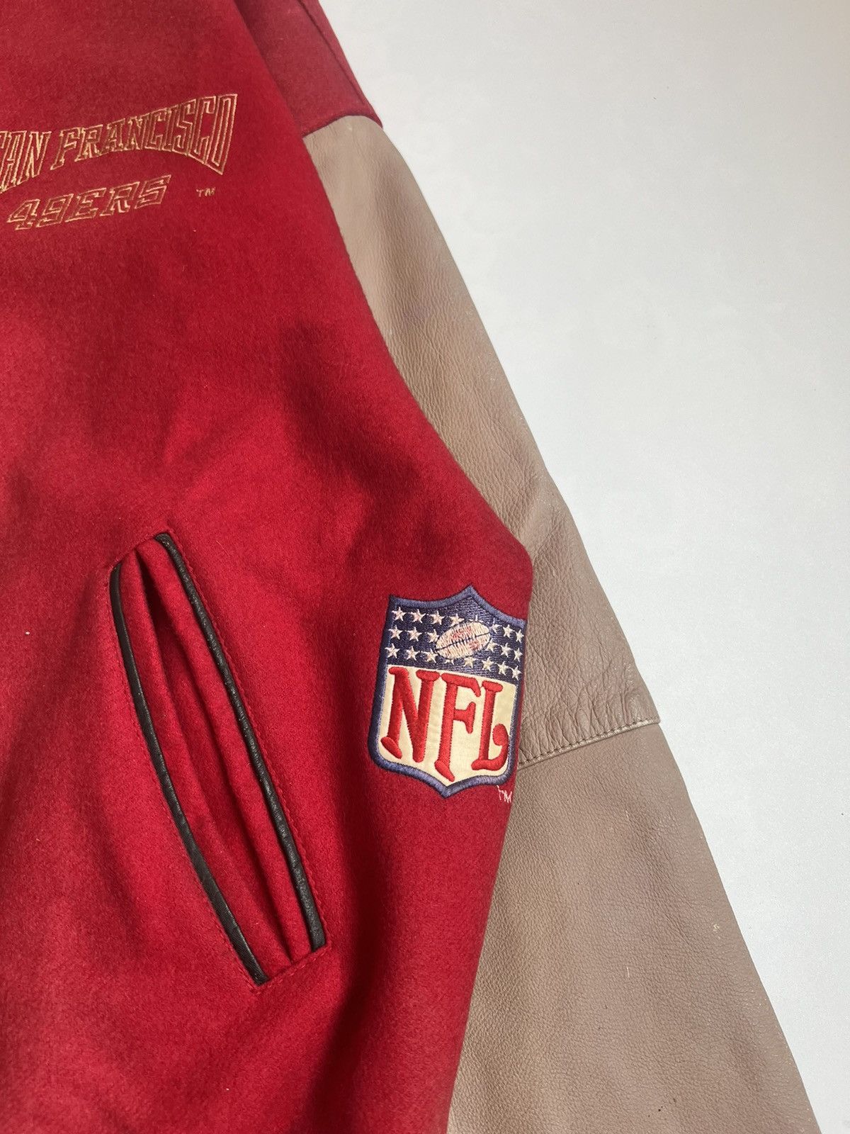 NFL 90's San Francisco 49Ers Wool Varsity Jacket Size US L / EU 52-54 / 3 - 4 Thumbnail