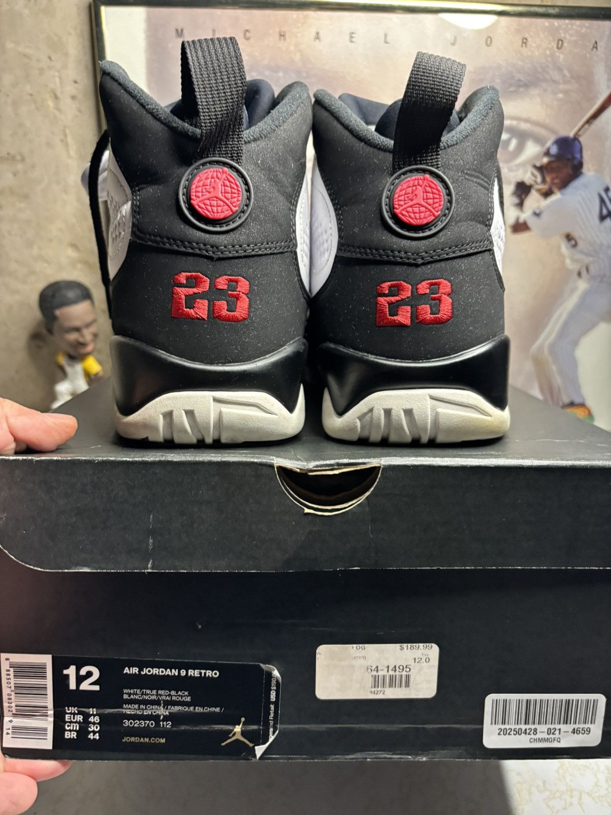 Jordan Brand Air Jordan 9 Retro OG 2016 Space Jam 2016 Size US 12 / EU 45 - 7 Thumbnail