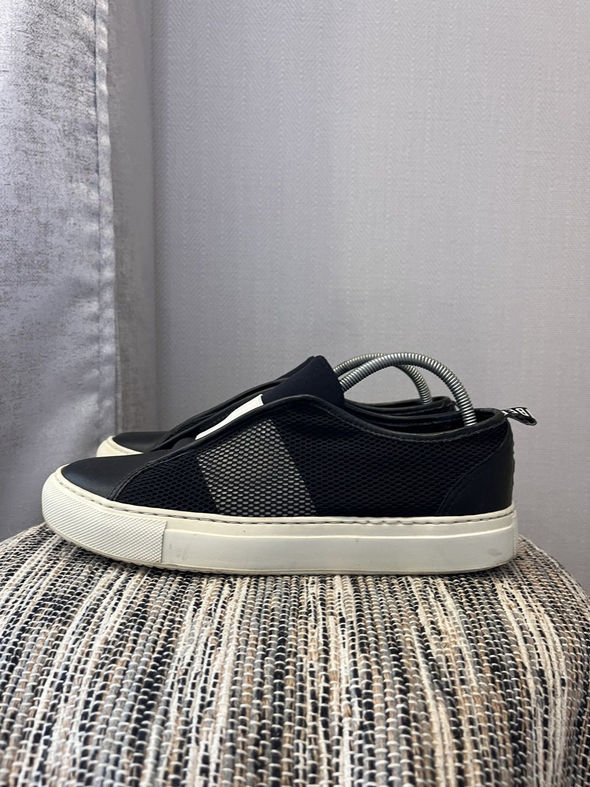 Dirk Bikkembergs × Vintage Dirk Bikkembergs Leather Sneakers Slipons shoes minimalistic Size US 8 / IT 38 - 1 Thumbnail