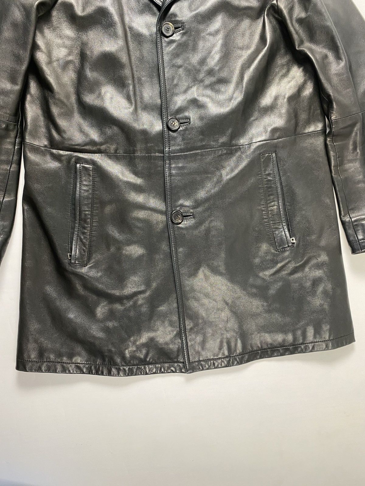 Prada Prada Leather Jacket, Coat + Neylon Vest Size US XL / EU 56 / 4 - 7 Thumbnail