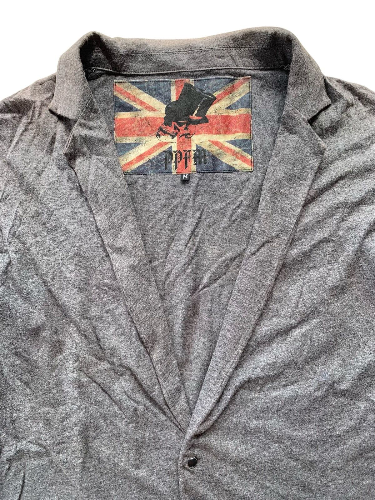 PPFM PPFM Sunfaded Vintage Cardigan Double Weist UK Flag Sleeve Size US M / EU 48-50 / 2 - 2 Thumbnail