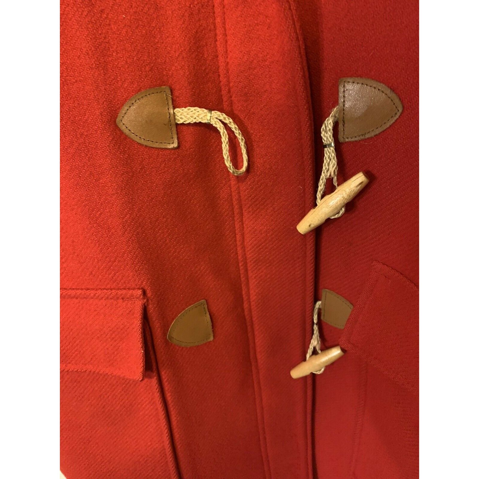 Lands' End Lands End Hooded Wool Parka coat toggle red womens sz M Size M / US 6-8 / IT 42-44 - 5 Thumbnail