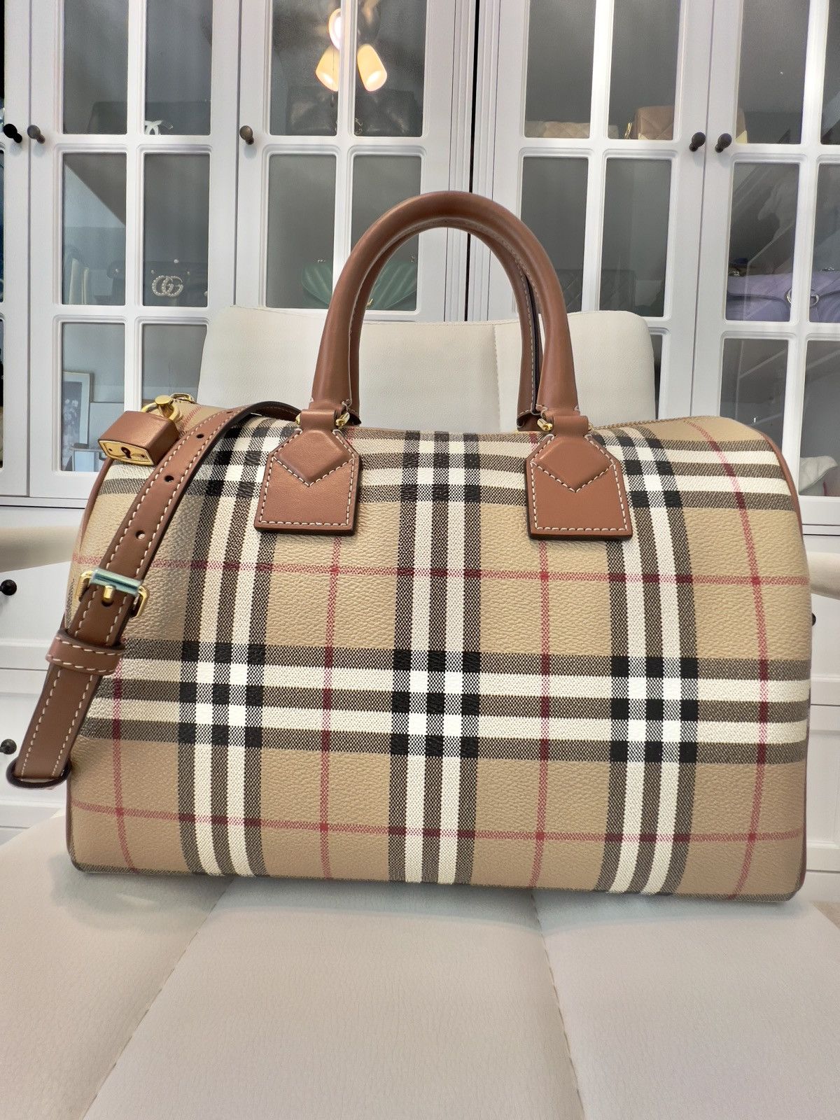 Burberry BURBERRY leather bowling bag Size ONE SIZE - 1 Thumbnail