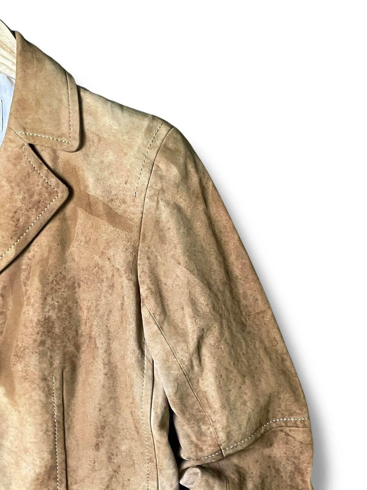 Trussardi × Vintage Trussardi Leather Suede Jacket (54) Size US XXS / EU 40 - 9 Thumbnail