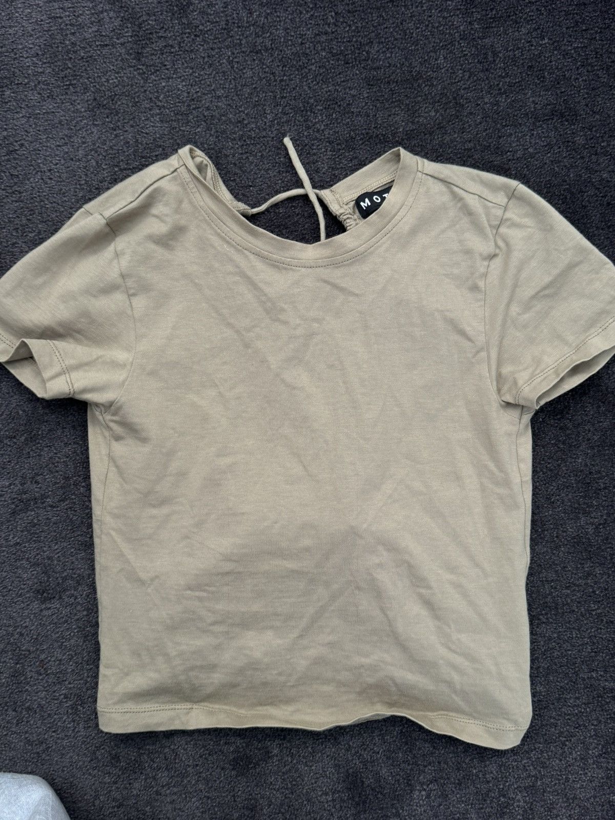 Vintage Khaki Green mini tee with back tie up Size XS / US 0-2 / IT 36-38 - 4 Thumbnail