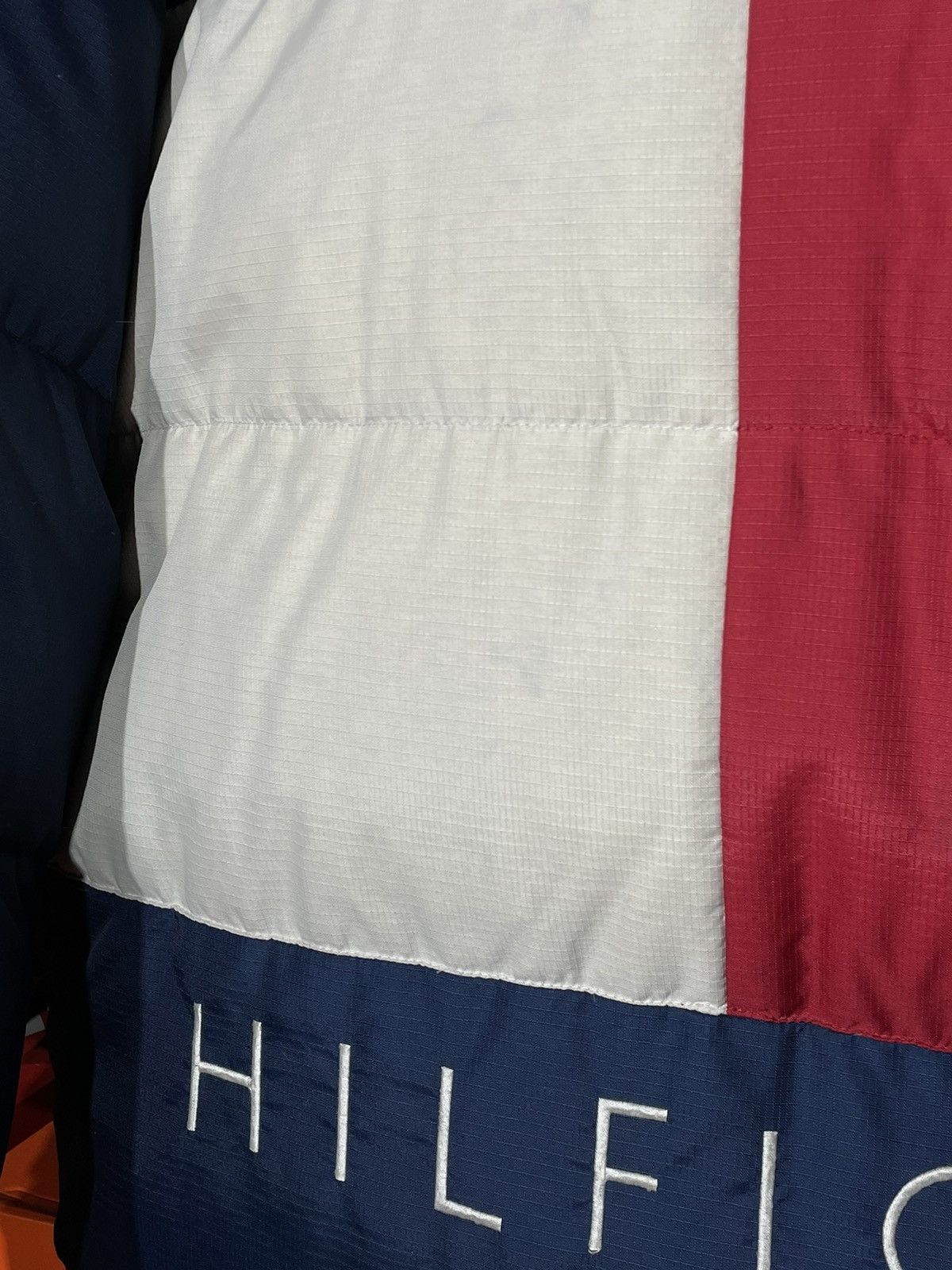 Tommy Hilfiger × Vintage Puffer Tommy Hilfiger Big Logo Flag Vintage 90’s Collection Size US L / EU 52-54 / 3 - 7 Thumbnail