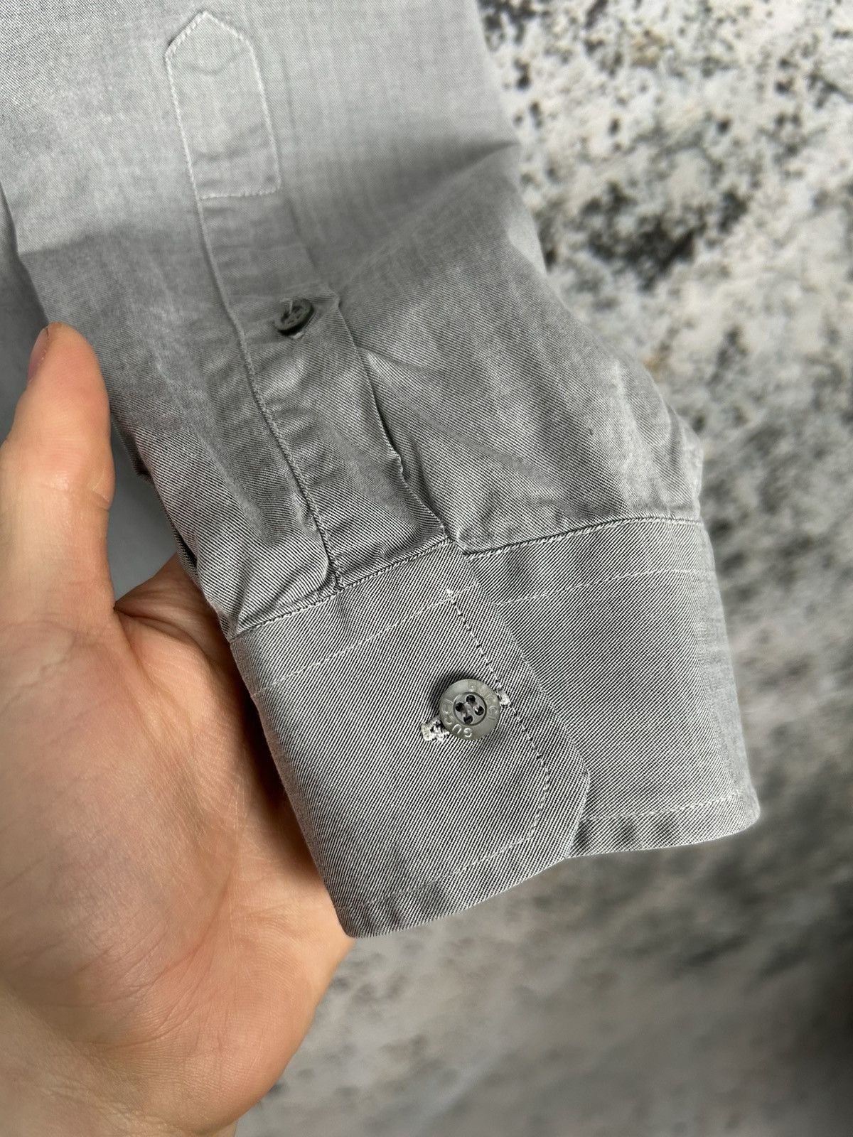 Designer Gucci Grey Shirt Designer Luxury Premium Basic Minimalist Size US L / EU 52-54 / 3 - 4 Thumbnail