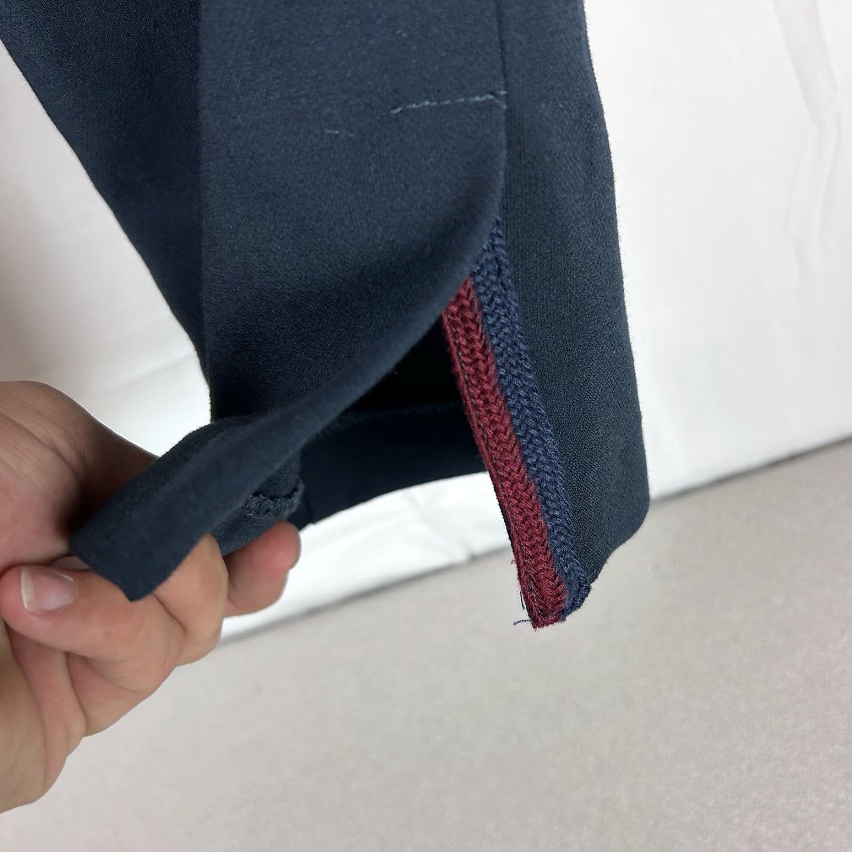 Anthropologie Anthropologie Copley Tapered Trousers Navy Blue Pants Pleated XS Extra Small Size 26" / US 2 / IT 38 - 4 Thumbnail