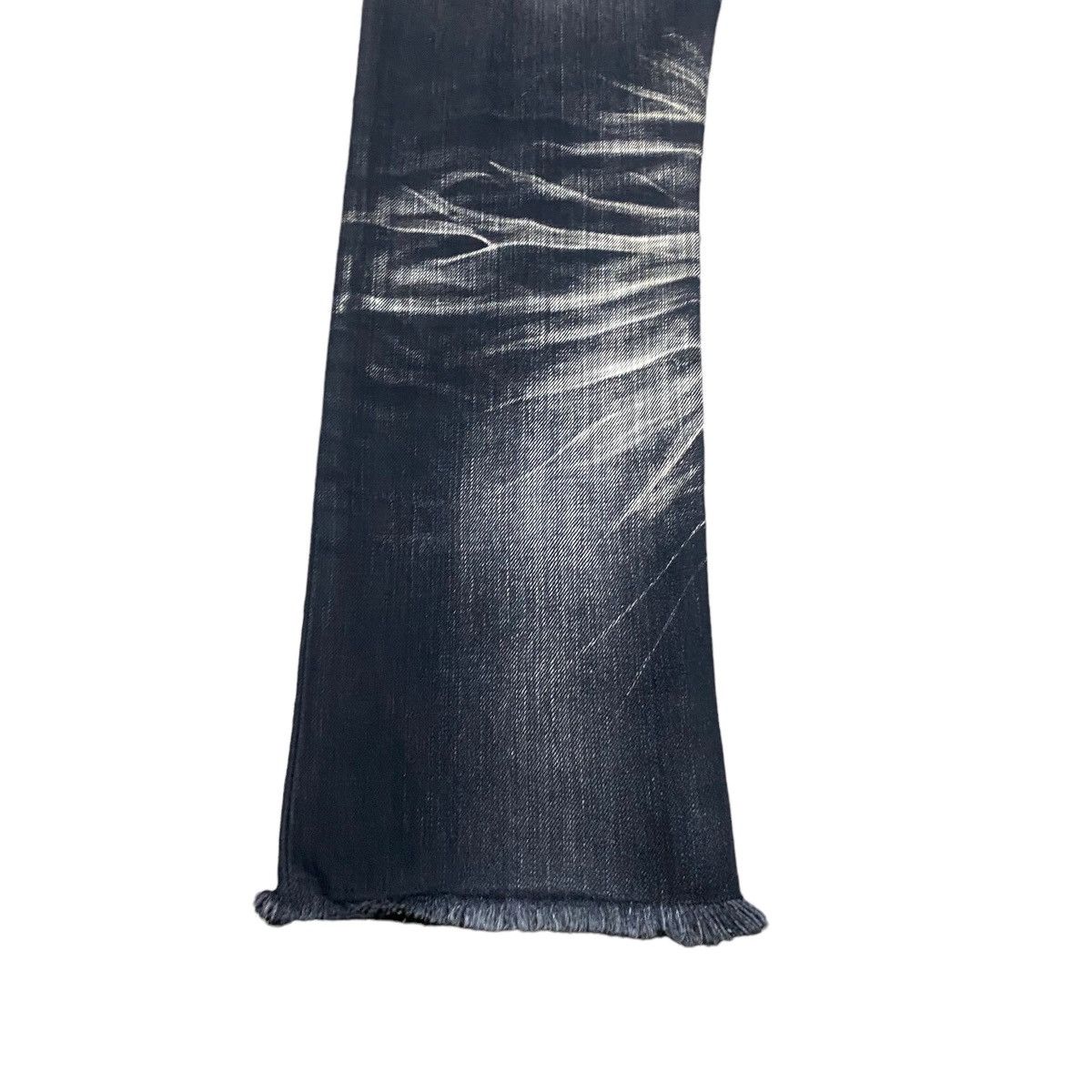Tornado Mart Tornado Mart Clawmark Black Denim Cropped Jeans Distressed Size US 30 / EU 46 - 14 Thumbnail