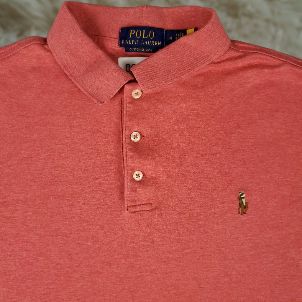 Ralph Lauren Ralph Lauren Shirt Mens M Red Polo Pony Slim Fit Short Sleeve Size US M / EU 48-50 / 2 - 1 Thumbnail
