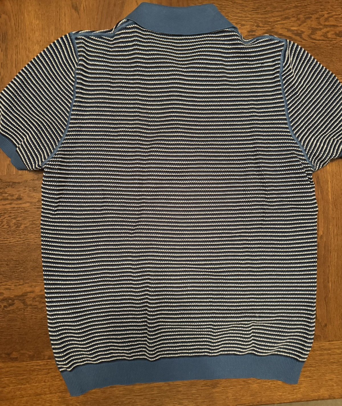 Prada Prada Blue/White/Black Knit Polo Size US M / EU 48-50 / 2 - 2 Thumbnail