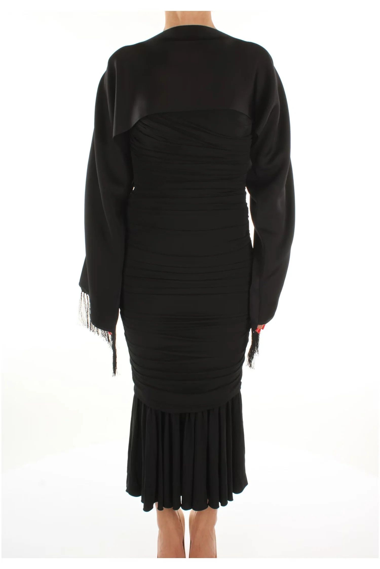 Burberry ob1o1e1024 Size: OS / Silk Capes in Black Size ONE SIZE - 1 Thumbnail