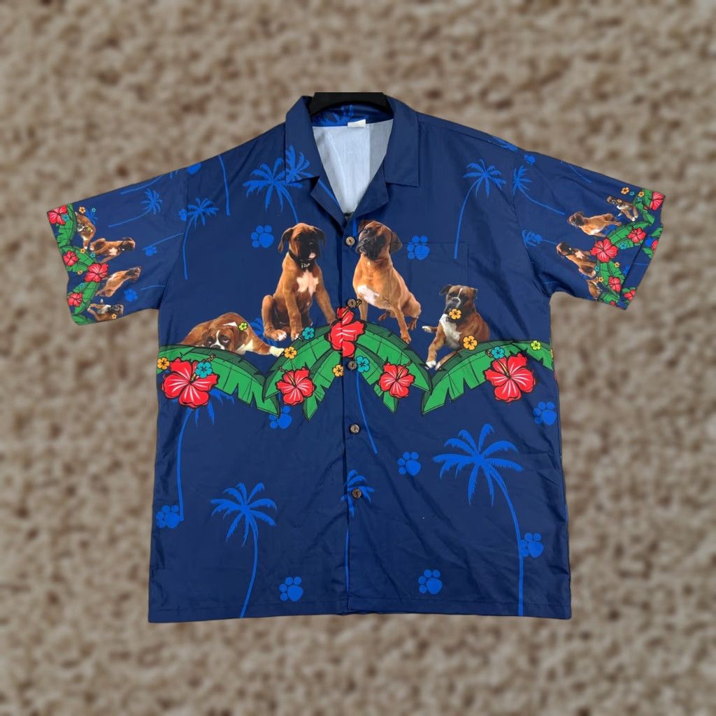 Vintage VINTAGE Aloha Lover Shirt Mens 2XL Blue Floral Hawaiian Button-Up Short Sleeve Best of 90s Theme Mens Size US XXL / EU 58 / 5 - 1 Thumbnail