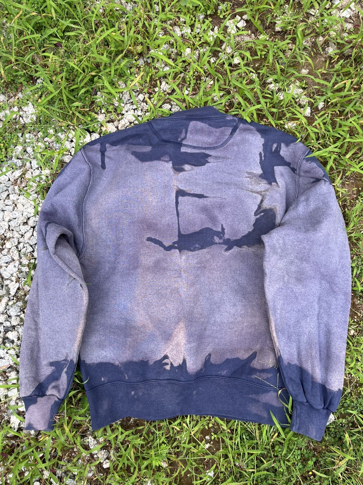 Vintage 💥Crazy Acid wash 90s Blank Jerzees Swetshirts Size US S / EU 44-46 / 1 - 8 Thumbnail