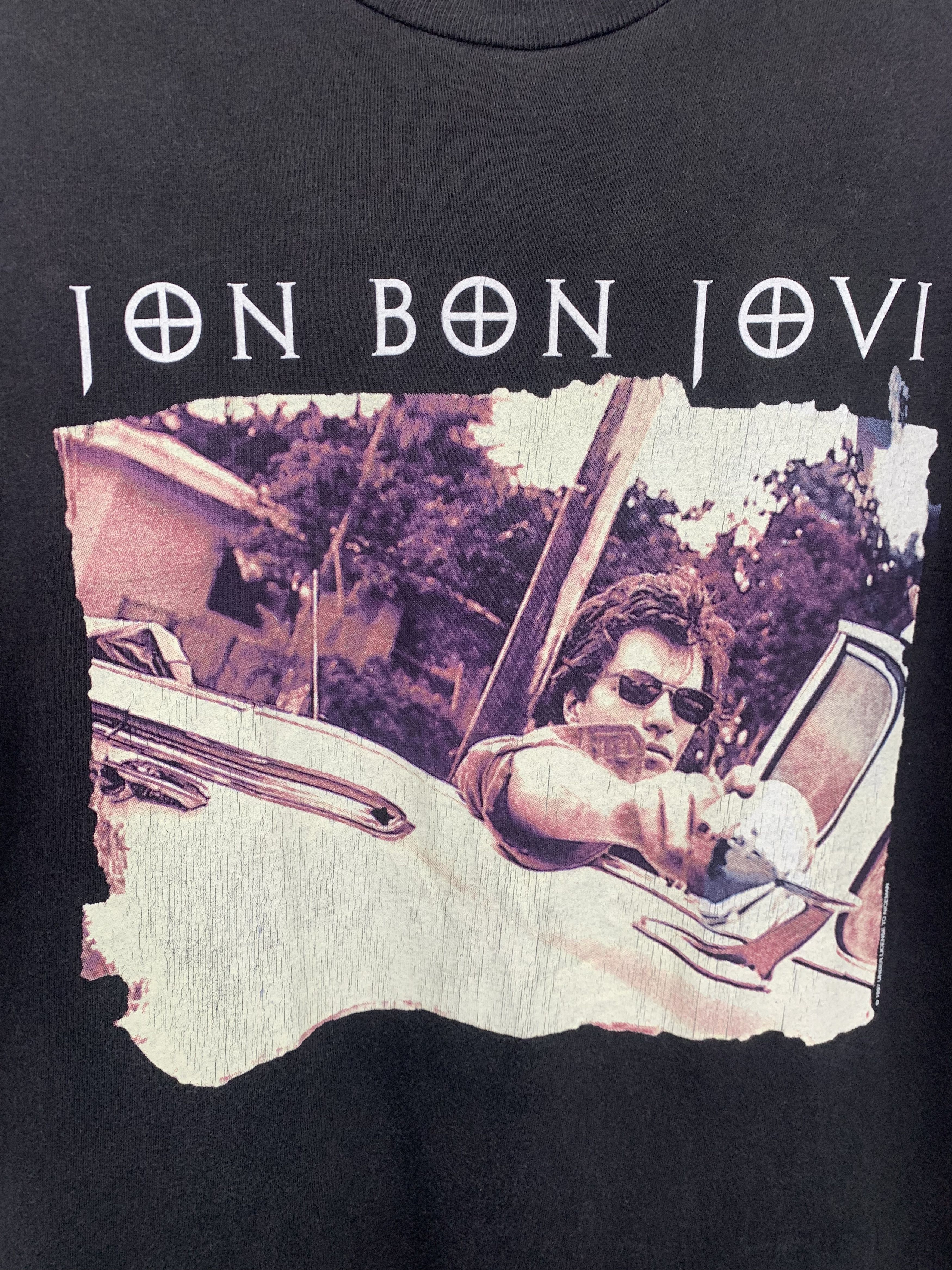 Band Tees × Bon Jovi × Vintage Vintage 90s Bon Jovi Band T Shirt TA0101 Size US L / EU 52-54 / 3 - 6 Thumbnail