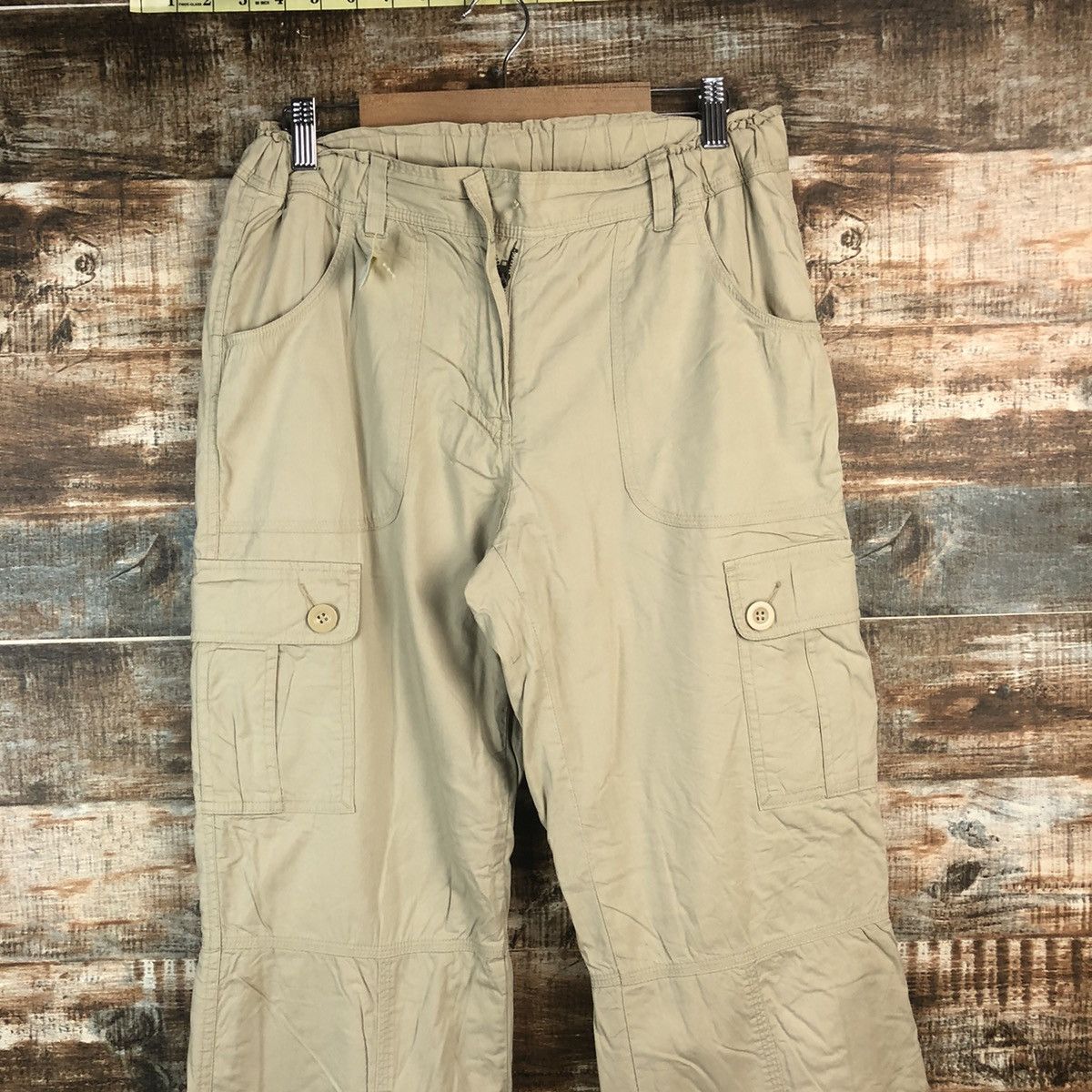 Japanese Brand DL Japanese Brand Gray Cargo Multipocket Pants #C662 Size US 27 - 4 Thumbnail