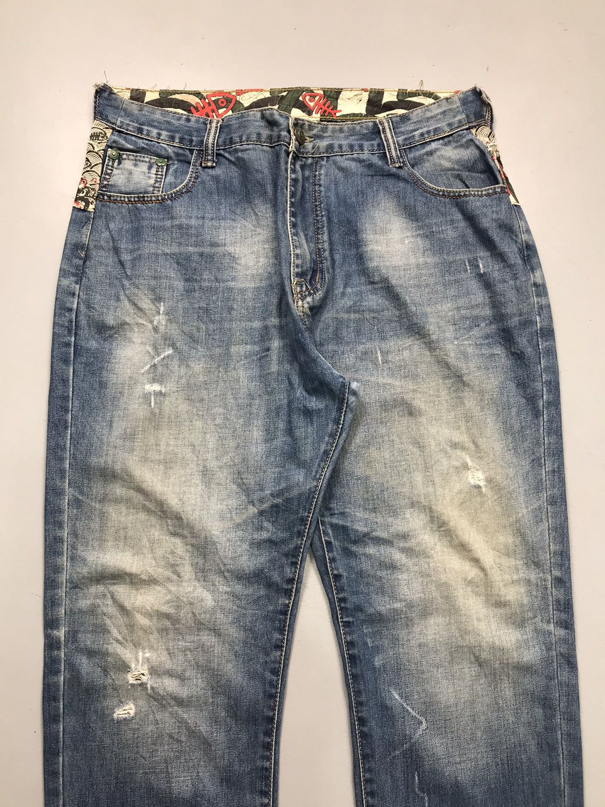 Japanese Brand Vintage Japanese brand embroidered denim Size US 36 / EU 52 - 5 Thumbnail