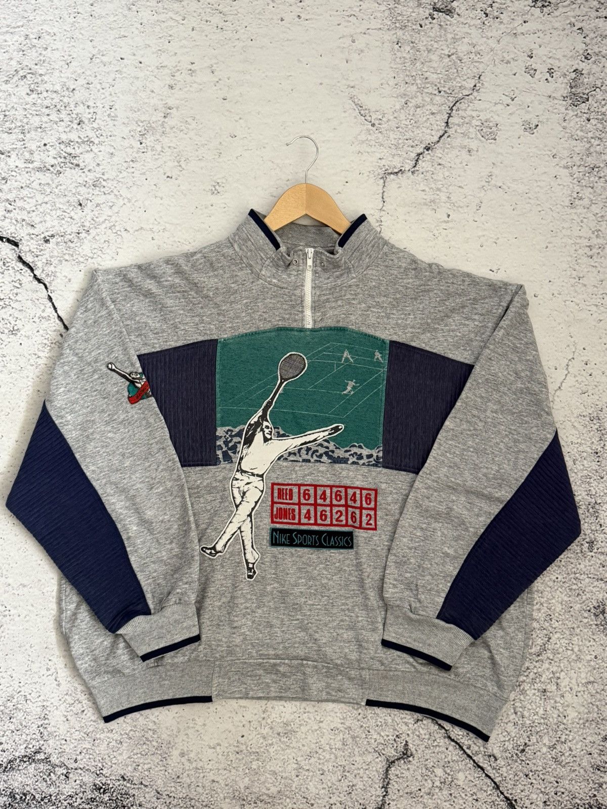 Nike Vintage 80s Nike Orego USA Tennis Sports Classics 1/4 zip Size US XXL / EU 58 / 5 - 6 Thumbnail