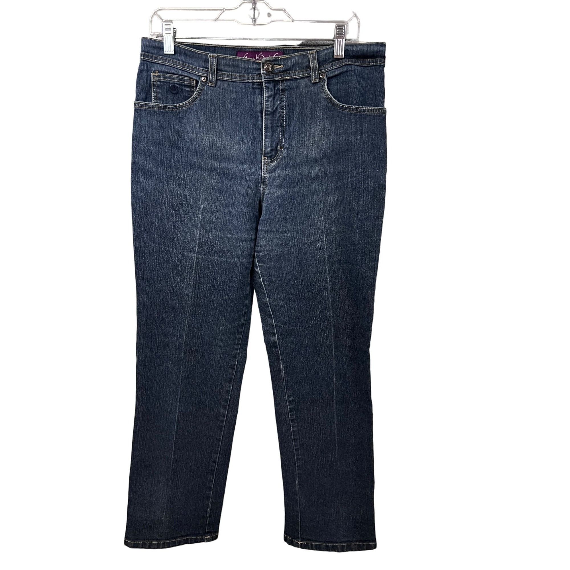 Gloria Vanderbilt Gloria Vanderbilt Amanda Womens Blue Denim Ankle Jeans Petit Size 32" / US 10 / IT 46 - 1 Thumbnail