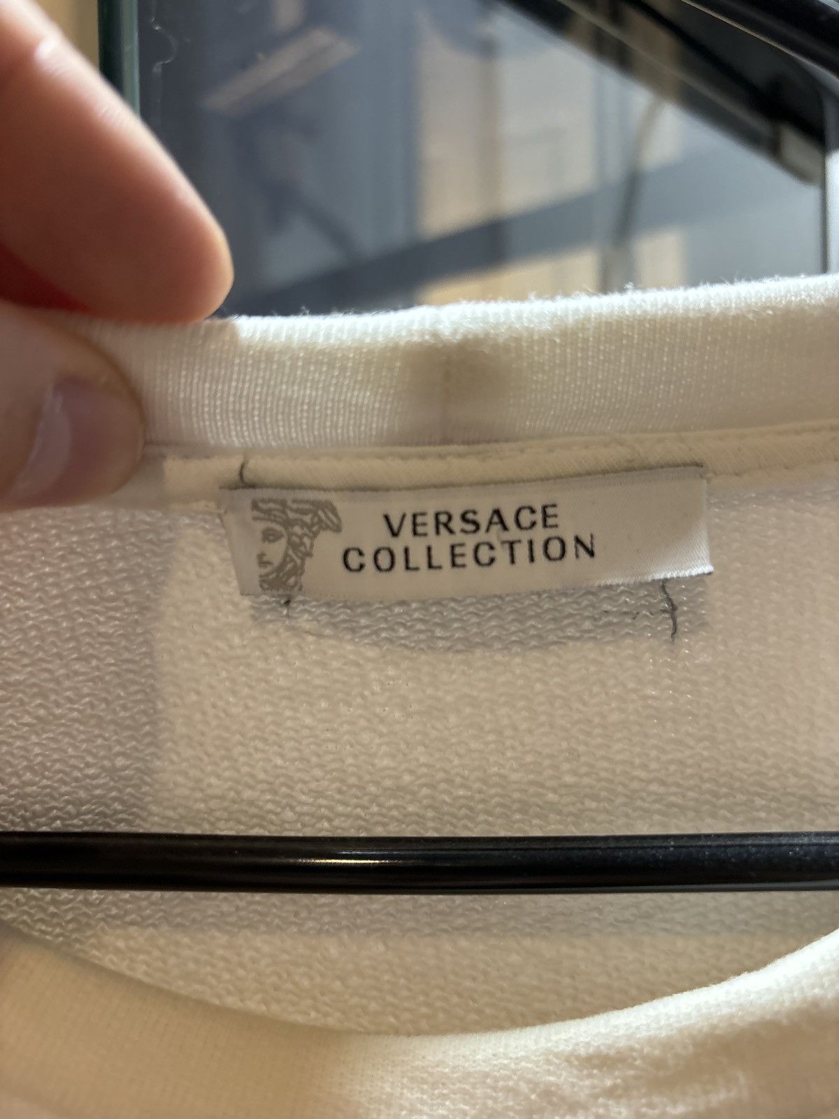 Versace Versace collection Sweater White Size US L / EU 52-54 / 3 - 3 Thumbnail
