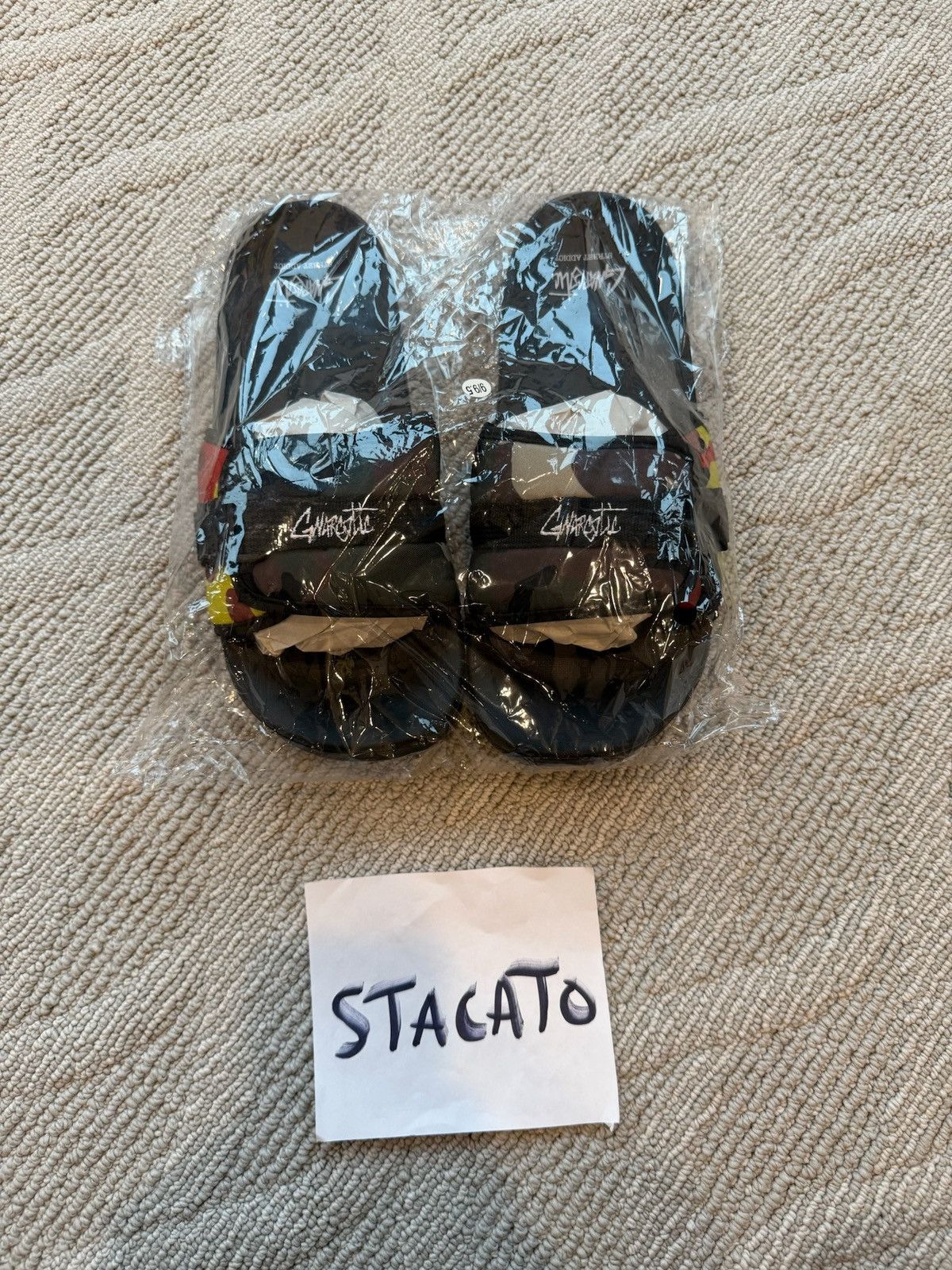 Gnarcotic × Rap Tees Gnarcotic Camo Slides size 9/9.5 Size US 9.5 / EU 42-43 - 1 Thumbnail