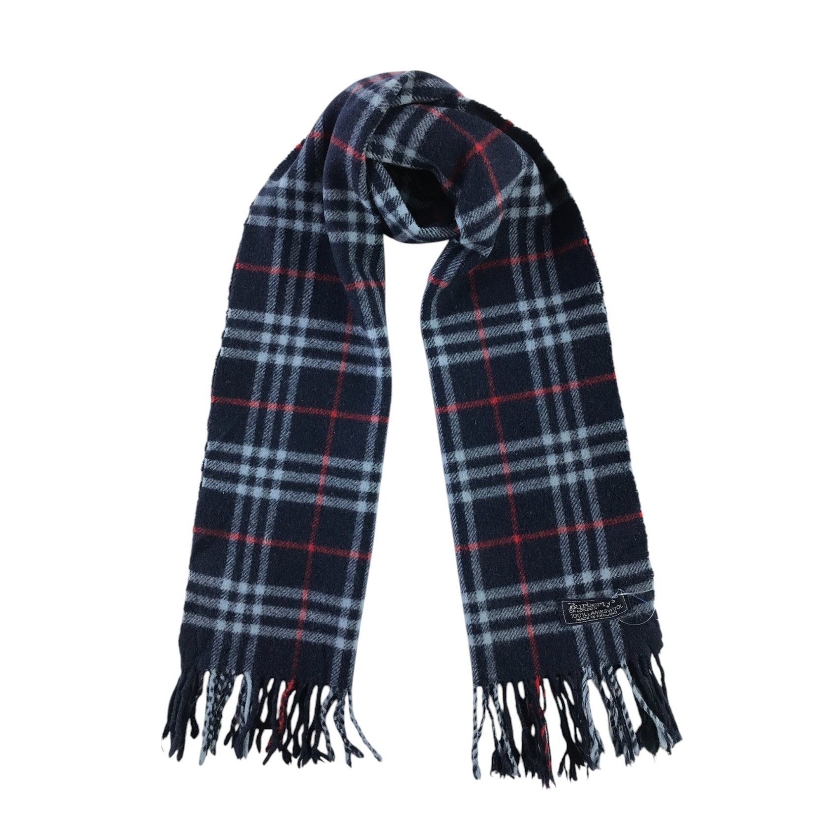 Burberry × Vintage Burberry Scarf / Muffler / Neckwear - WW1882 Size ONE SIZE - 1 Thumbnail