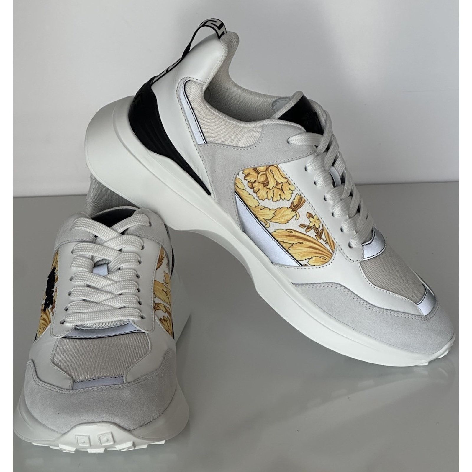 Versace Versace Medusa Men’s White/Black/Gold Sneakers 11 US 1011942 Size US 11 / EU 44 - 1 Thumbnail