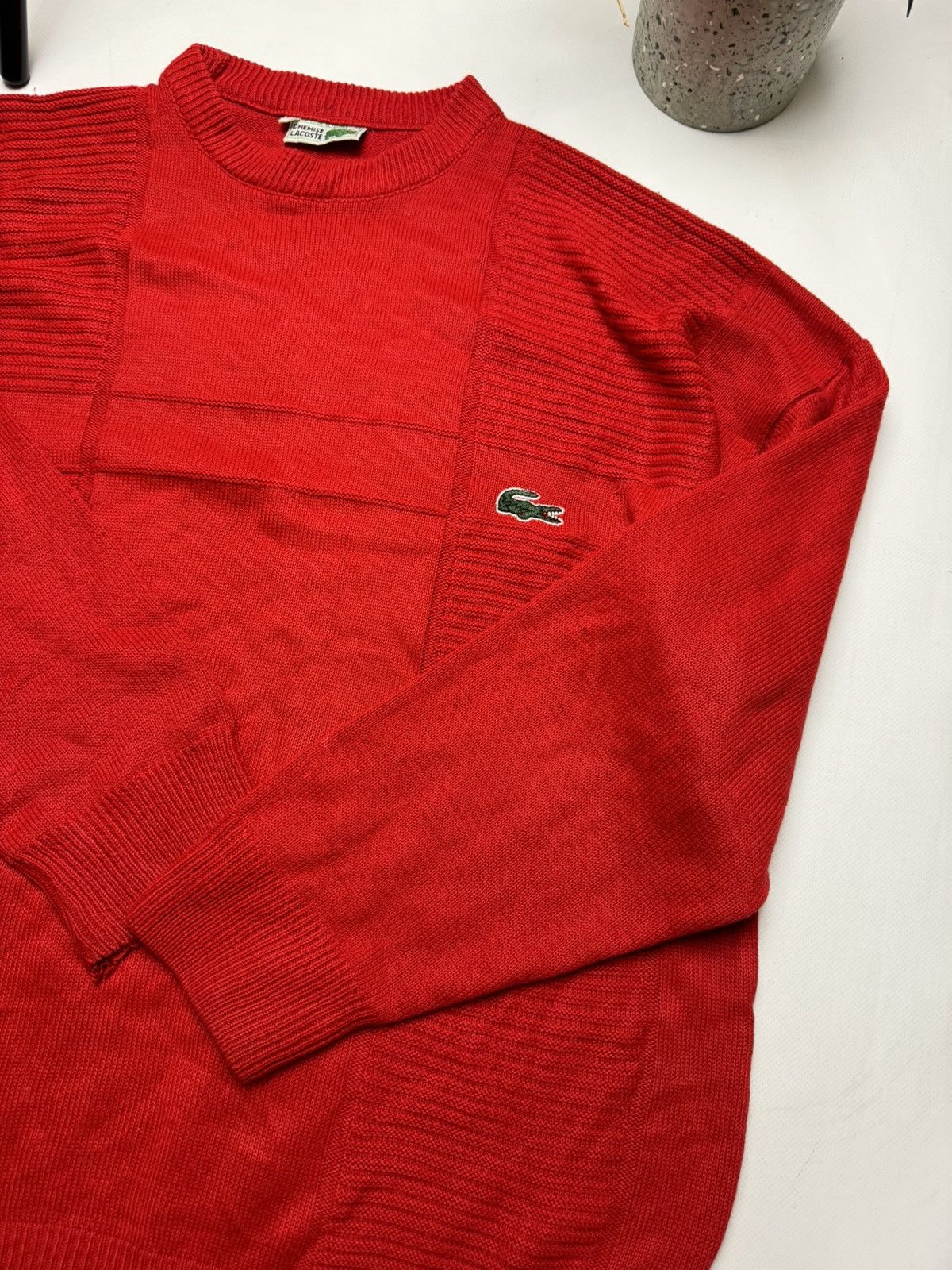 Lacoste × Vintage Rare Vintage sweater Lacoste y2k Size US L / EU 52-54 / 3 - 7 Thumbnail